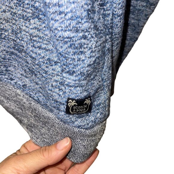 Scotch And Soda Mens Sweatshirt Size XL Blue Cotton Blend Knit Crew Neck - Picture 6 of 9
